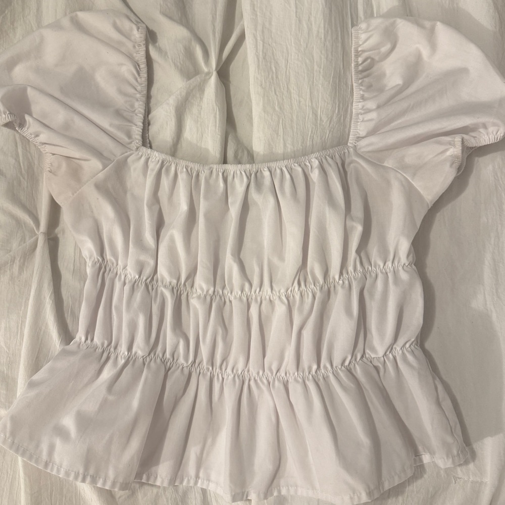 Miss Selfie Crisp White Top